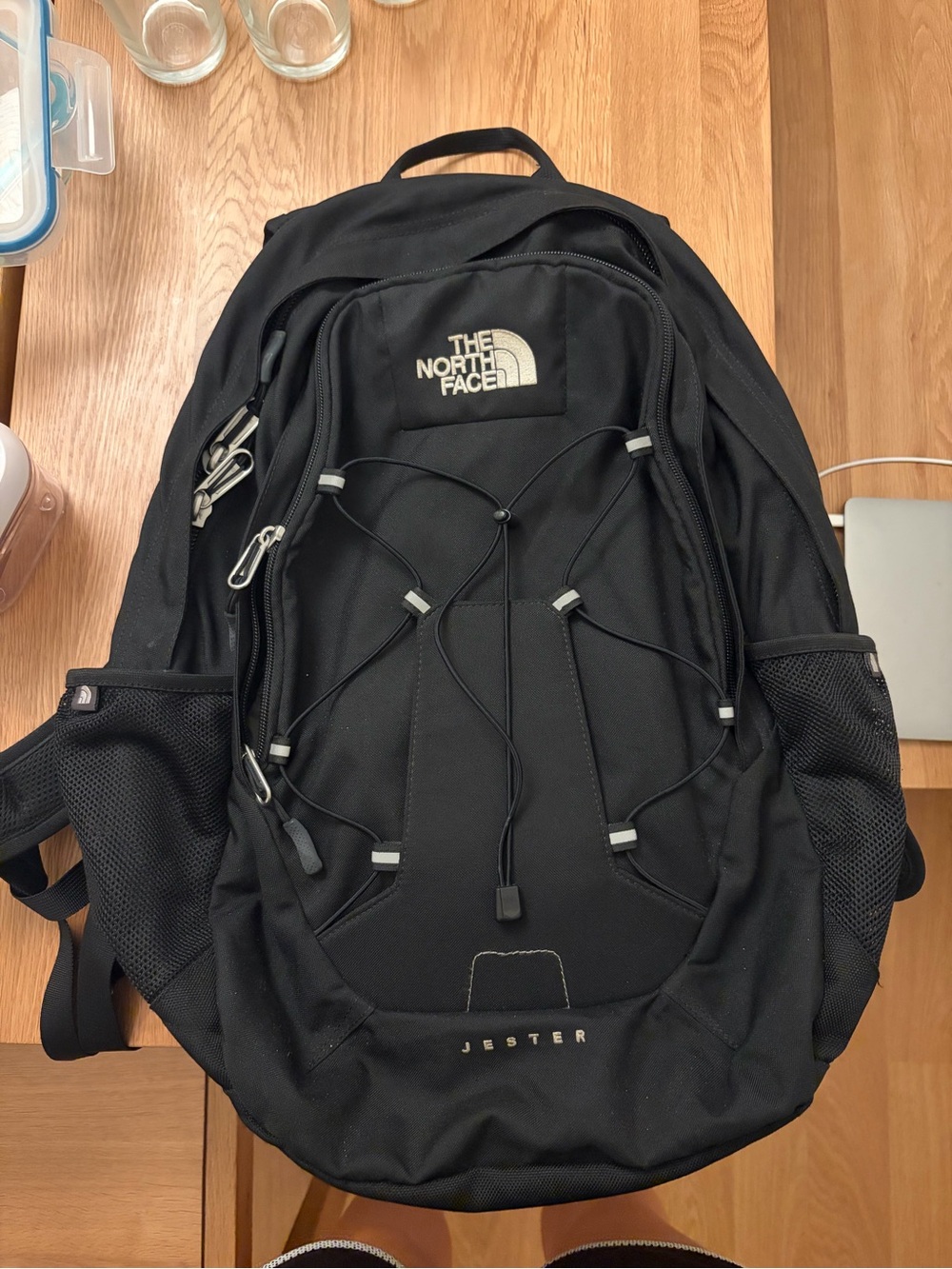 The North Face Jester Pack in Black with Front Bungee